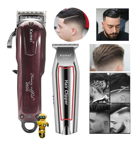 Imagem 3 de 5 de Kit Profissional Maquina Cortar Cabelo Super Oferta Perfect
