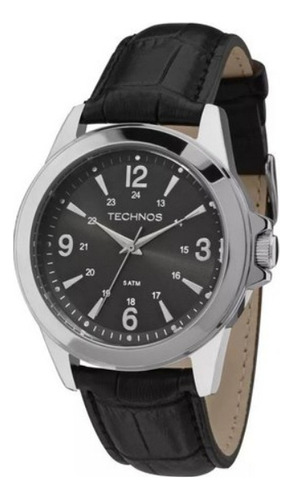 Relógio Technos Classic Steel  Em Couro 2115mld/0c