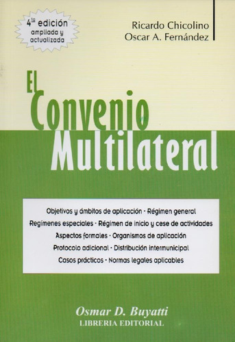 Libro El Convenio Multilateral De Ricardo Chicolino 