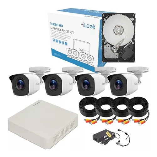 Kit Videovigilancia Turbohd 4 Camaras 720p Dvr Accesorios