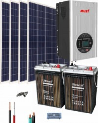 Kit Solar Casa Campo 1000w 12v 3000whdia