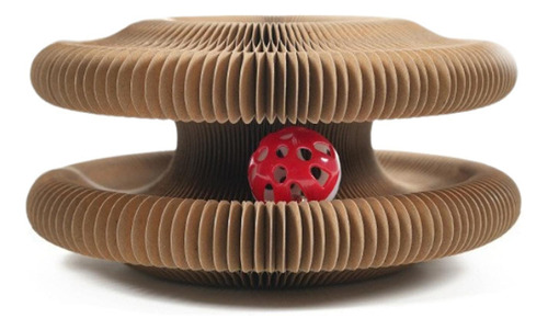 Tablero Rascador Para Gatos Con Bola De Juguete, Rascador De