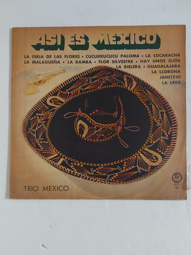 Vinilo Trío México - Así Es México - Asi