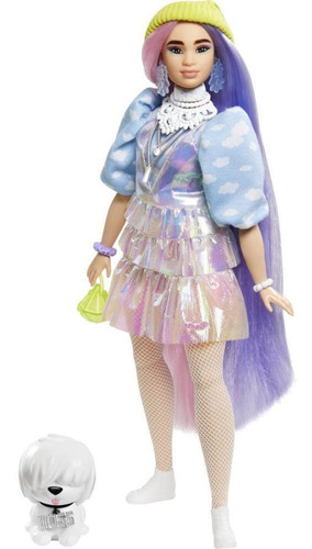 Barbie Fashionista Extra Cabelo De 2 Cores Com Pet - Mattel