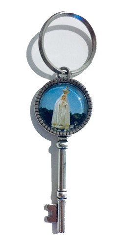 71 Llavero En Forma De Llave De Virgen De Fatima