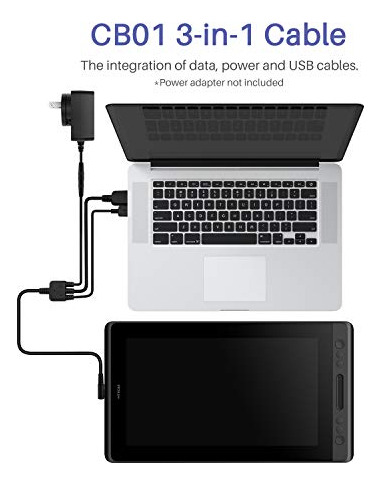 Cable Hdmi 3 En 1 Para Tablet Gráfica Kamvas Pro 16/13/12