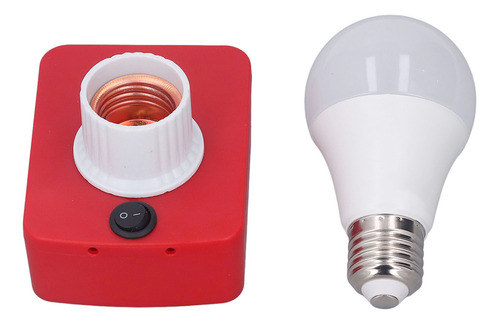 Adaptador De Batería Portátil E27 Con Bombilla Led Work Bulb