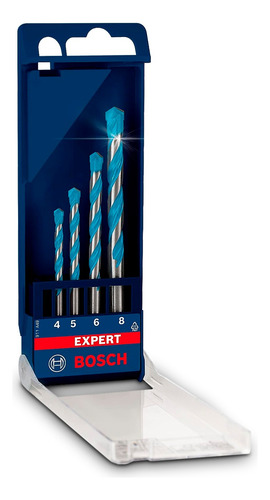 Imagen 2 de 8 de Set 4 Mechas Multi Material Multiconstruccion Juego Bosch
