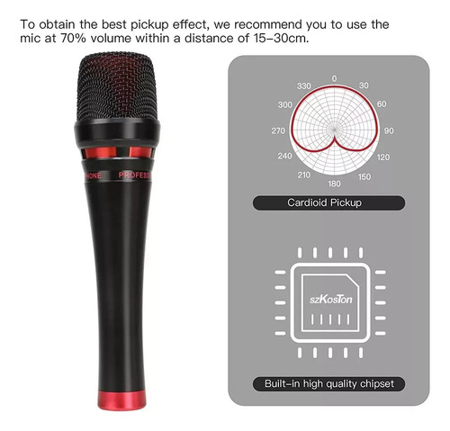 Kit Micrófono Condensador Con Tarjeta Sonido V8 Efecto 4en1