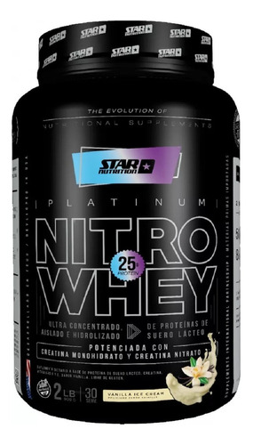 Star Nutrition Platinum Nitro Whey 908g Sabor Vainilla