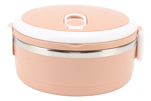 Isolamento De Recipiente De Almoço Rosa, Aço Inoxidável, Sil