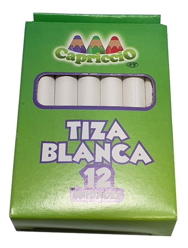 Tiza Blanca 12 Unidades Capriccio