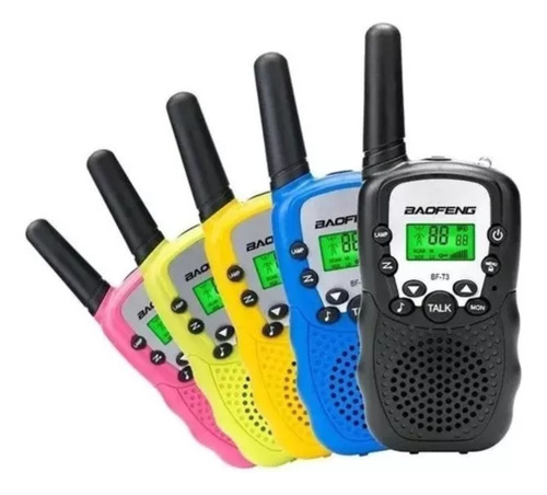 Radios Mini Walkie Talkies Baofeng Bf T3 X 2 Unidades Negro