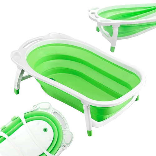 Imagen 3 de 10 de Bañera Flexible Plegable Mega Baby + Red De Baño
