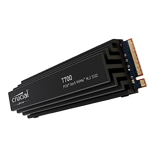 Ssd M.2 Crucial T700 4tb Gen5 Nvme 12,400 Mb/s  Con Heatsink