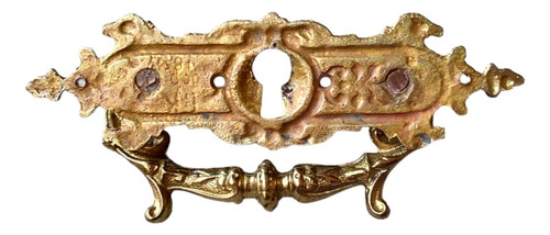Jaladera O Agarradera De Bronce Antigua Para Muble (Usado)