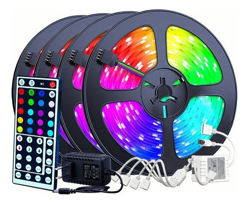 Control Remoto De Cinta Decorativa Flexible Led Rgb De 20 M