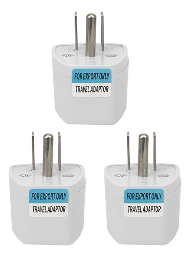 Adaptador Convertidor Enchufe Europeo A Americano 3 Pin X3