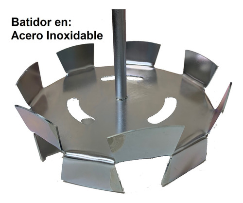 Mezclador Batidor Doble Pala Acero Inox Mezclador Electrico