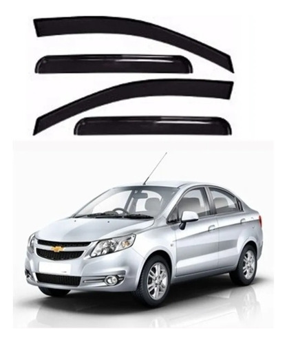 Kit Aletas Bota Aguas Chevrolet Sail 2010 - 2015 / 223077