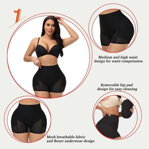Bragas Acolchadas De Cadera Levantador De Glúteos Para Mujer