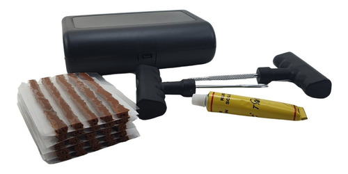 Imagem 6 de 6 de Kit Ferramenta Remendo Pneu Carro Sem Câmara + Maleta 29 Pçs