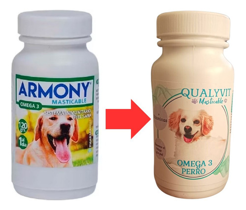 Armony Suplemento Omega 3 Masticable Para Perro 