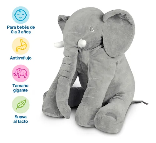 Almohada Para Bebe Elefante Peluche Gigante 0-3años Redlemon –