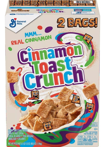 Cereal Cinnamon Toast Crunch 2 Bags 1.4 Kg Importado Usa