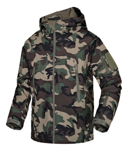 Chamarra Impermeable De Invierno Camuflada Masculina Masculi