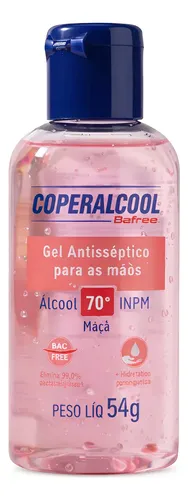 フェイスジェル・ゲル coquelicot Gel Higienizador Coperalcool Maçã 54g Álcool Antibacteriano