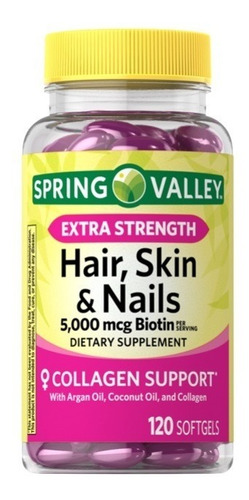 Hair Skin Nails Cabello Piel Uñas 120 Caps Bla