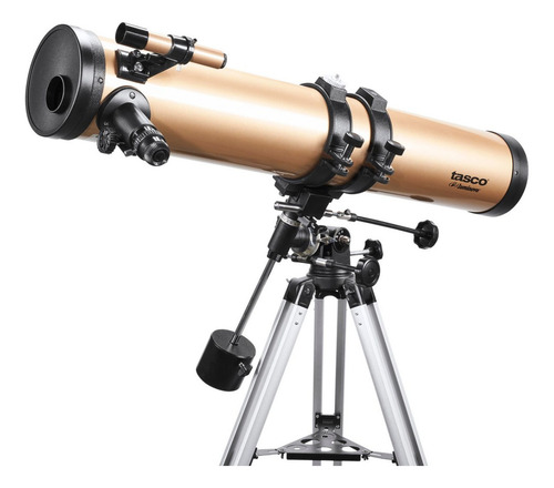 Telescopio Astronomico Tasco Luminova Reflector Profesional 114 mm x 900 Ecuatorial Color Dorado