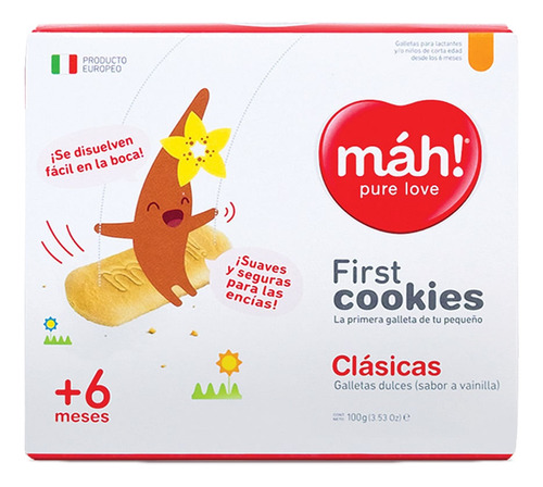 Galletas Mah First 6 Vainilla X 100gr