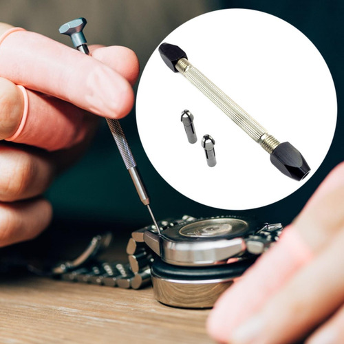 Pin Torno Mão Broca De Metal Mãos Rotação Dupla Quadrada