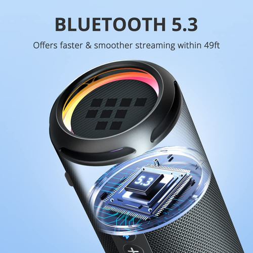 Tronsmart T7 Lite Bluetooth 5.3 Prova D'agua 24w - Lacrado Azul