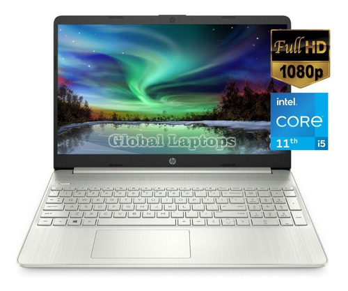Imagen 1 de 4 de Laptop Hp 15 Fhd Core I5 11va Gen ( 20gb + 512 Ssd ) Win 10