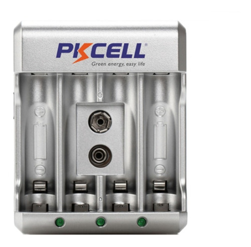 Cargador Baterias Pkcell Para 4 Pilas Aa/aaa/9v Recargables