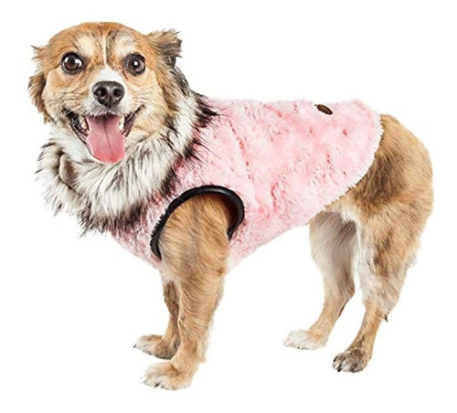 Chaqueta De Abrigo De Perro De Piel De Vison De Lujo De Pin