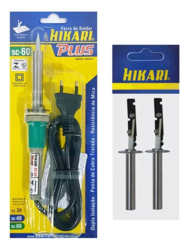 Ferro Solda Hikari Sc-plus 60 + 2 Resistência 127v / 220v