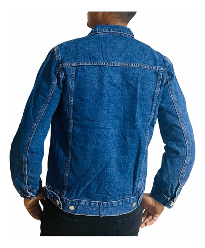 Imagen 3 de 3 de Chaqueta Jeans Mezclilla Azul Clásico Hombre
