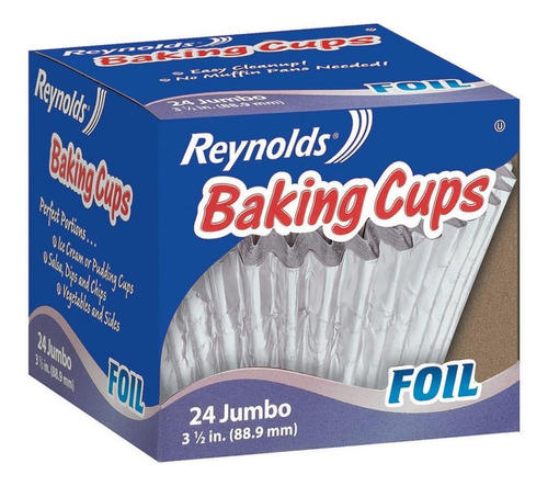 Forros De Aluminio Para Cupcakes, 24 Unidades (paquete De 12