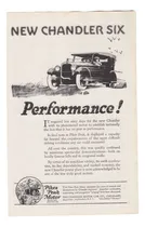 Comprar 1923 Publicidad Automovil New Chandler Six Vintage Clasicos