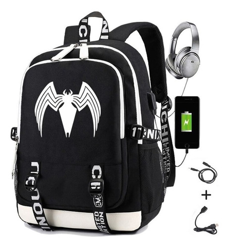 Mochila Anti-spiderman Superhero Bolsa De Gran Capacidad