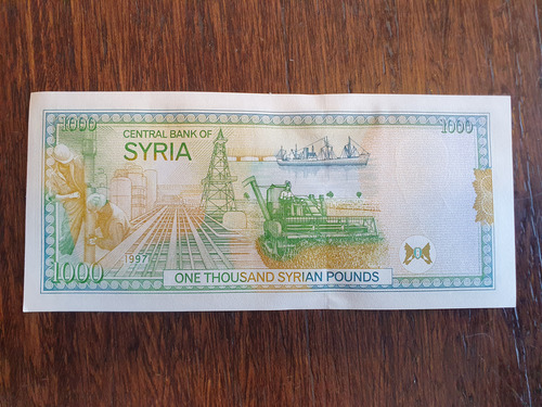 Billete De Coleccion 1000 Libras Syria 1997 Sin Circular Unc