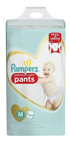 Fralda Pampers Pants Premium Care ,tamanho M/124 Oferta