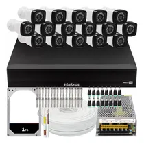 Comprar Kit Câmeras De Segurança Dvr Intelbras 16 Cameras Ahd 720p