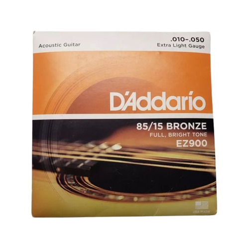 Cuerdas Guitarra Acústica 10-50 Ez900 D'addario