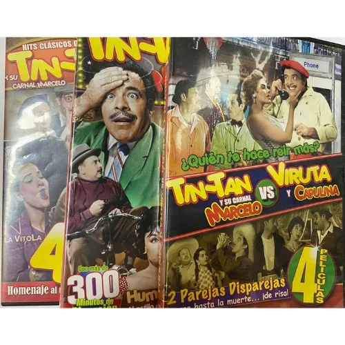 Un Par A Todo Dar Viruta Y Capulina Pelicula Completa Peliculas Mexicanas Tintan, Viruta Y Capulina, Y Marcelo | Envío gratis