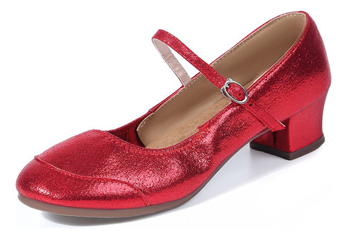 Zapatos De Baile Elegantes De Tacón Medio Para Mujer